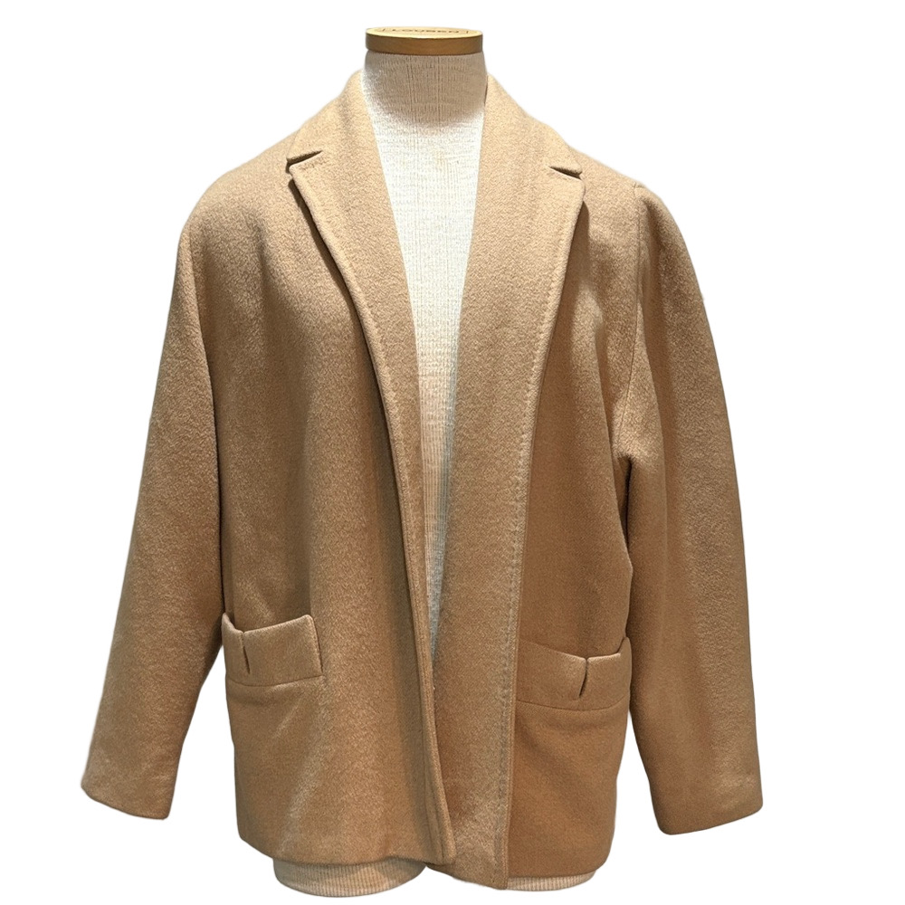Vintage 100% imported cashmere hand tailored tan jacket